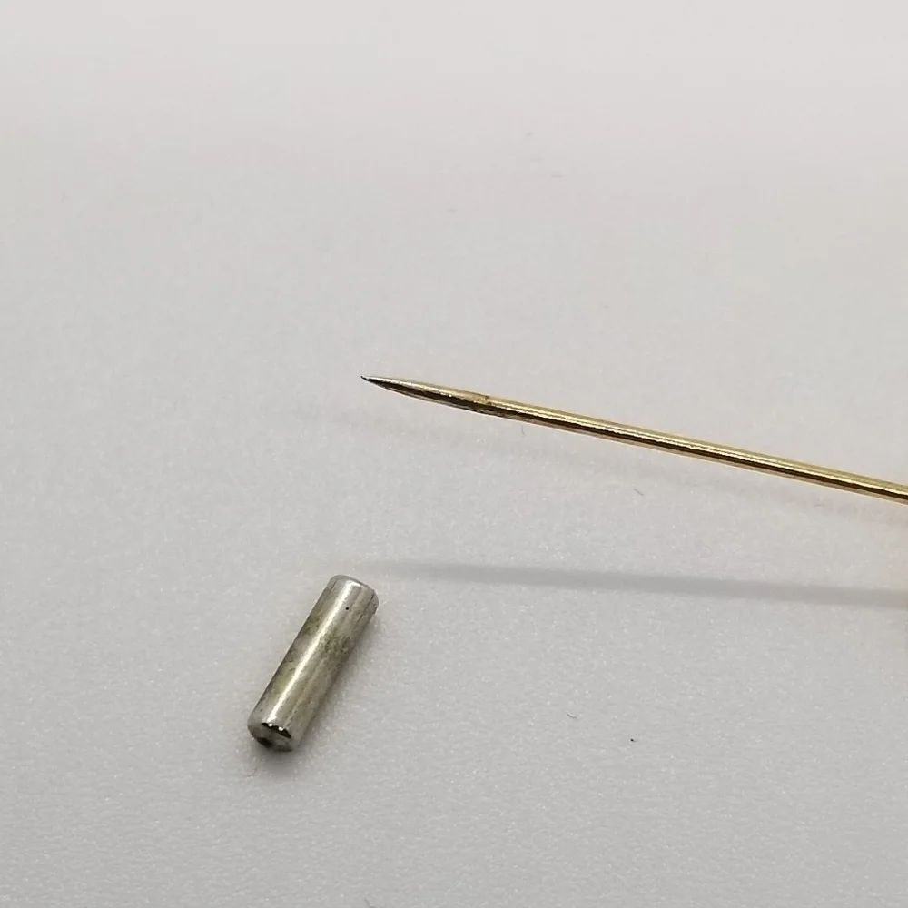 gold tone rhinestone butterfly stick pin